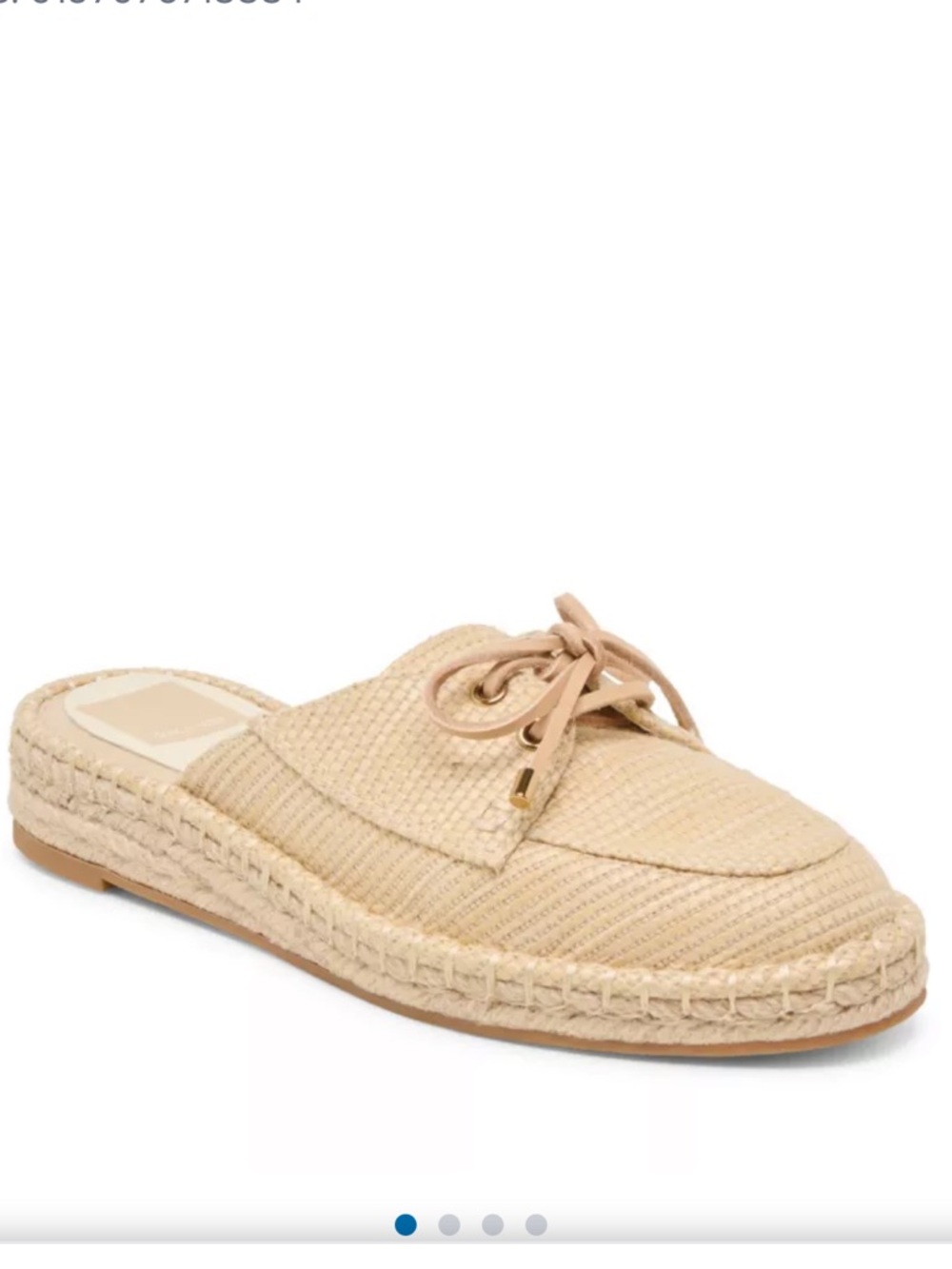 Dolce vita mule loafer slip on shoes natural nib 8 m